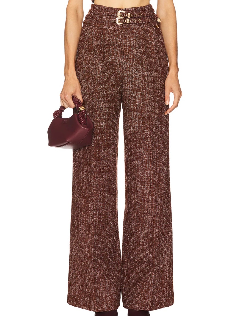 Amanda Uprichard Blythe Pants in Cocoa